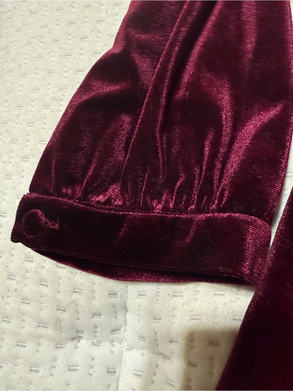 Boden Velvet Midi Dress in Deep Wine - Picture 4 of 4
